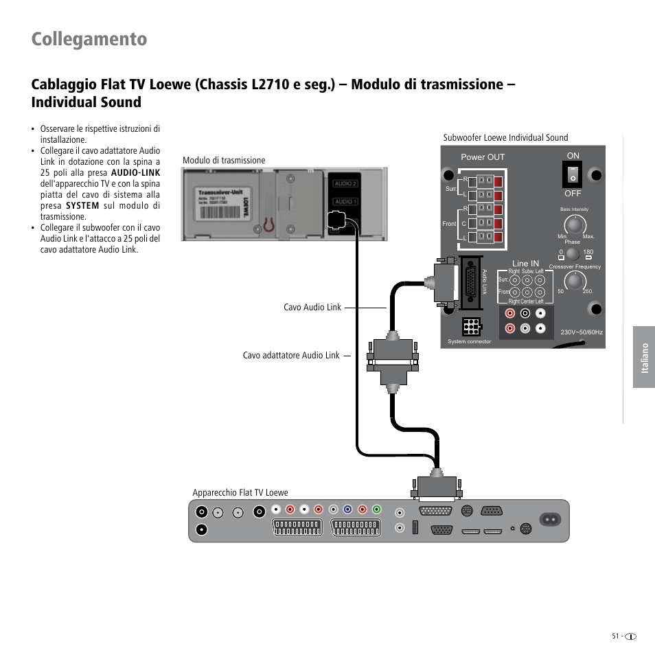 Collegamento, Individual sound | Loewe Wireless Speaker User Manual | Page 51 / 88