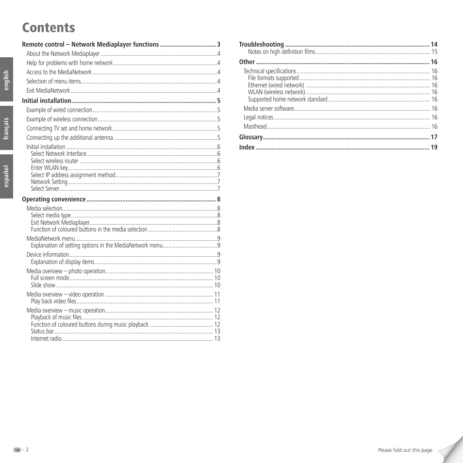 Loewe Network Mediaplayer Accessories TV User Manual | Page 2 / 22