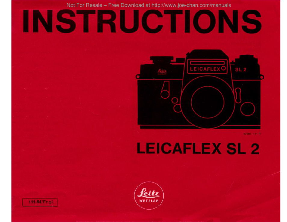 LEICA SL 2 User Manual | 40 pages