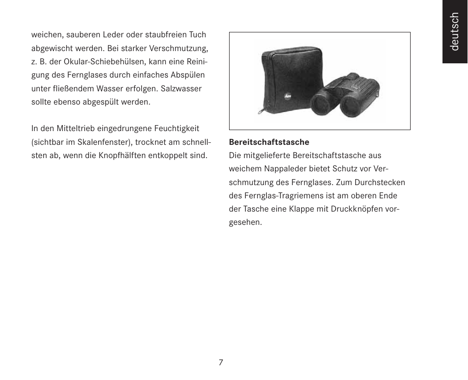 Deutsch | LEICA TRINOVID 7/8/10 X 42 BN User Manual | Page 11 / 77