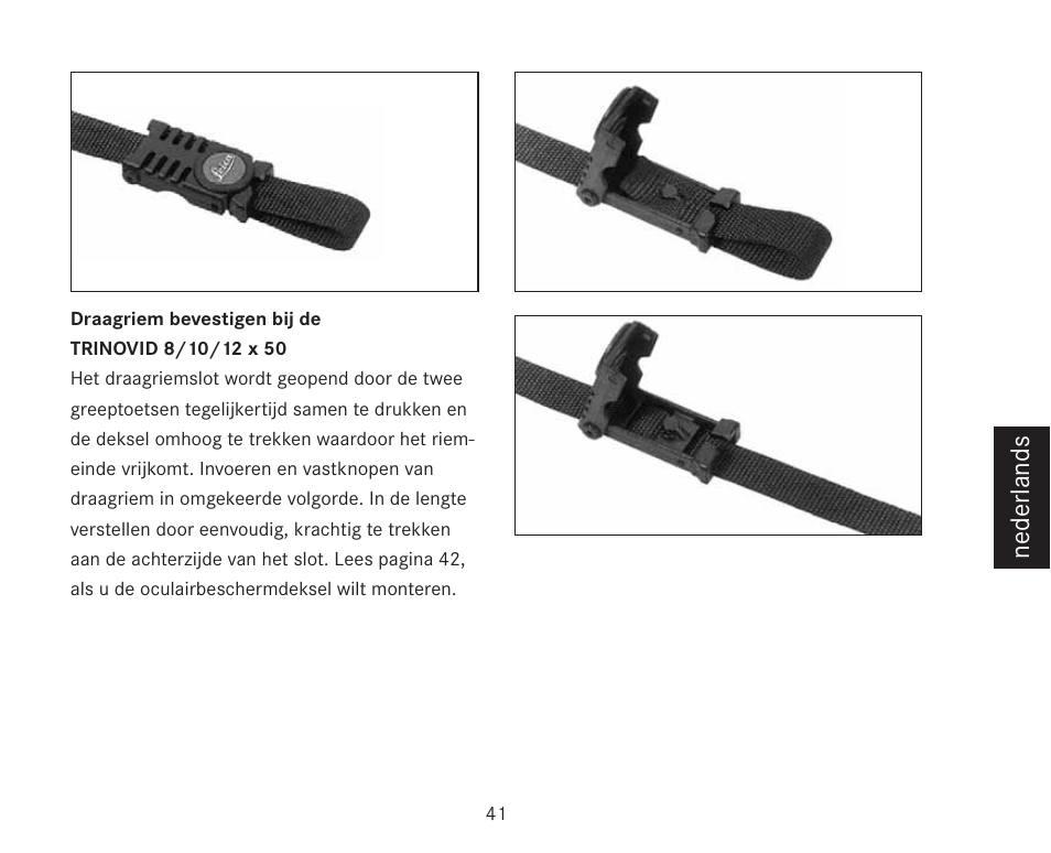 Nederlands | LEICA TRINOVID 7/8/10 X 42 BN User Manual | Page 45 / 77