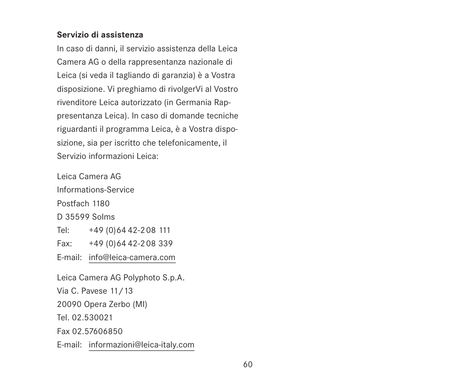 LEICA TRINOVID 7/8/10 X 42 BN User Manual | Page 64 / 77