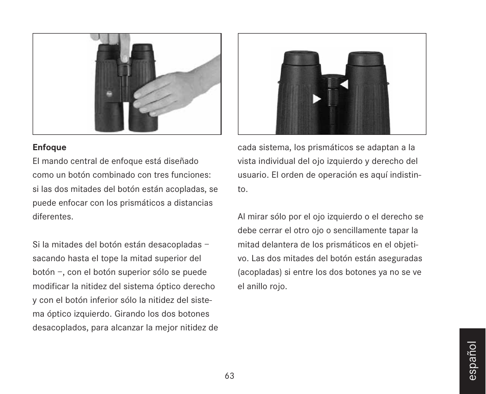 Español | LEICA TRINOVID 7/8/10 X 42 BN User Manual | Page 67 / 77