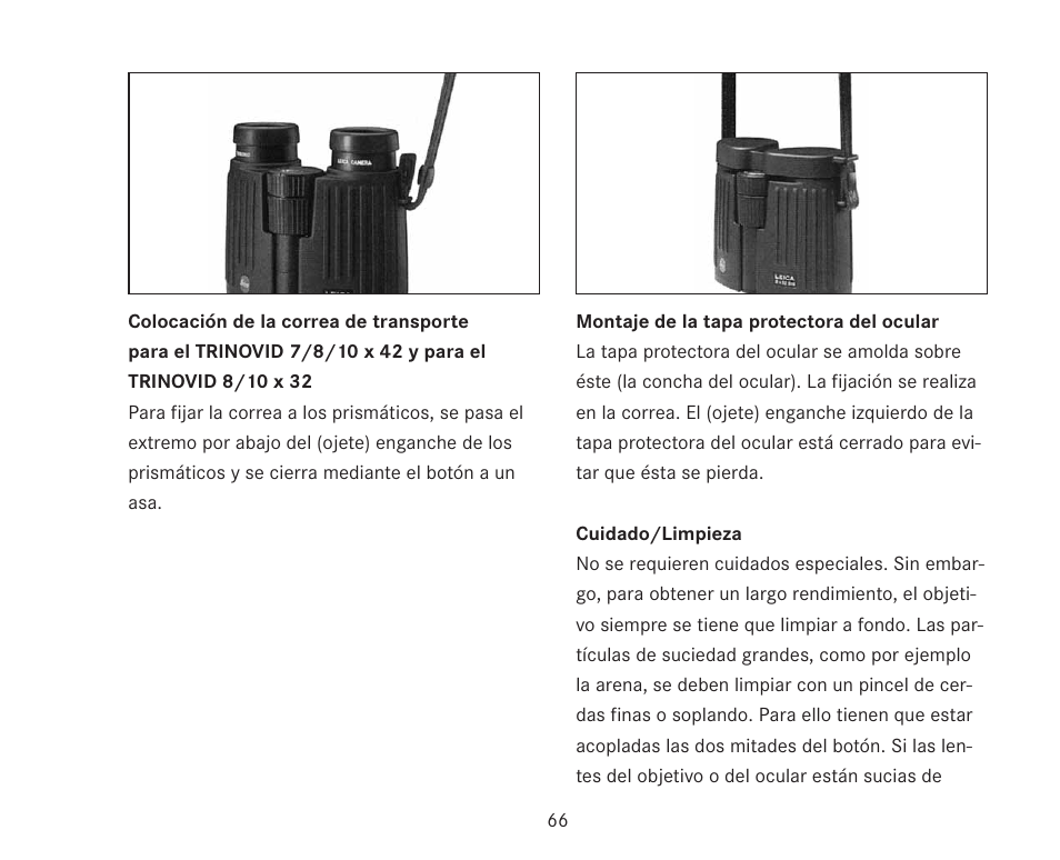 LEICA TRINOVID 7/8/10 X 42 BN User Manual | Page 70 / 77