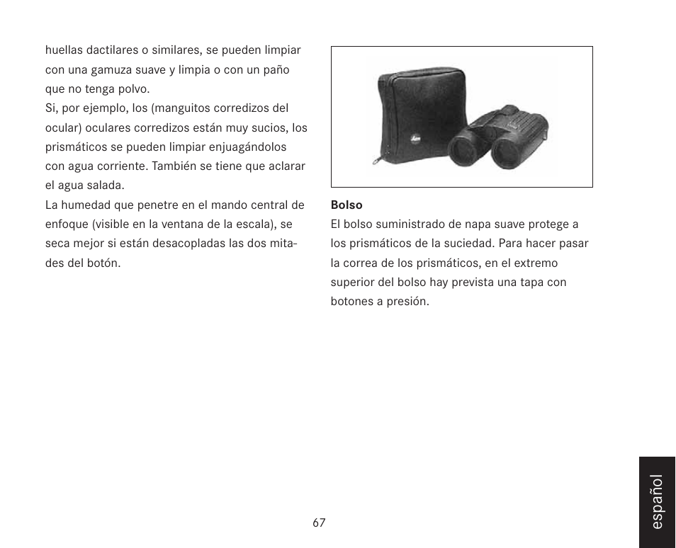 Español | LEICA TRINOVID 7/8/10 X 42 BN User Manual | Page 71 / 77