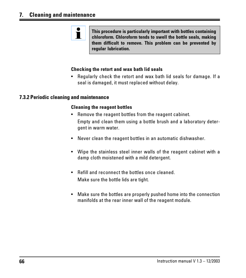 2 periodic cleaning and maintenance, Periodic cleaning and maintenance, Cleaning and maintenance | LEICA ASP300 User Manual | Page 66 / 70