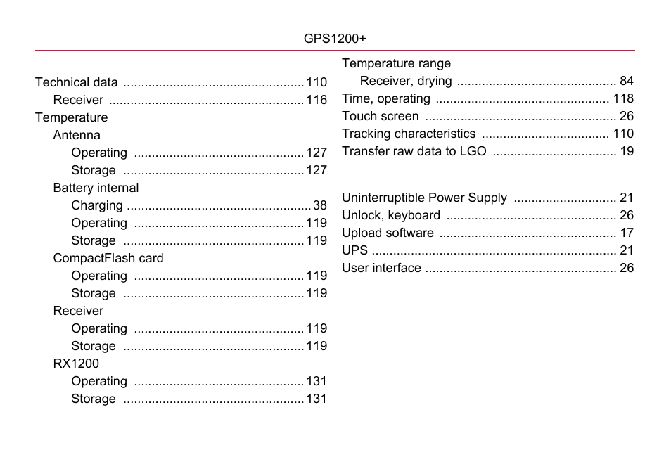 LEICA GPS1200 User Manual | Page 150 / 152