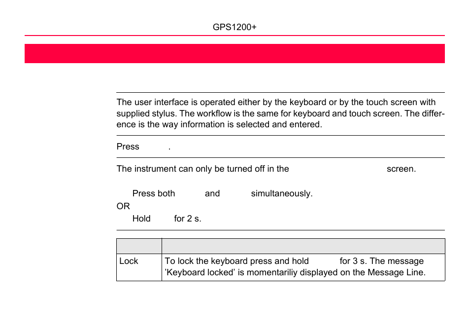 2 user interface, 1 operating principles, User interface | 2user interface | LEICA GPS1200 User Manual | Page 26 / 152