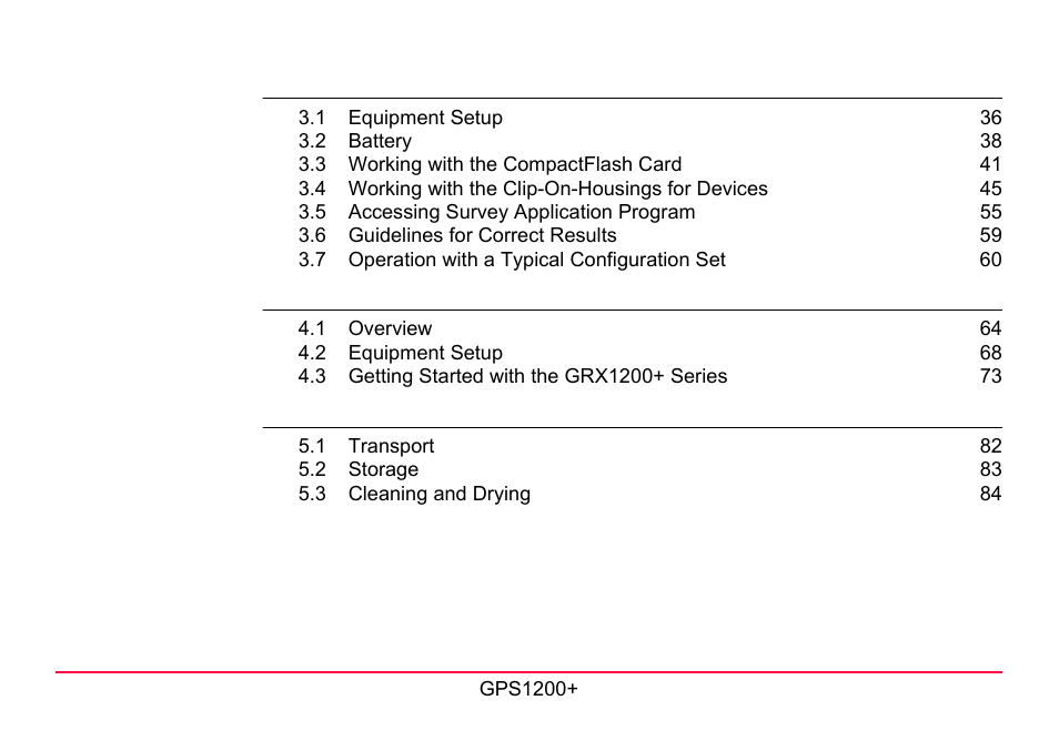 LEICA GPS1200 User Manual | Page 7 / 152