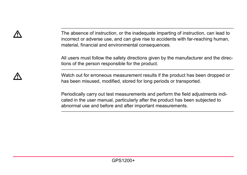 5 hazards of use | LEICA GPS1200 User Manual | Page 91 / 152
