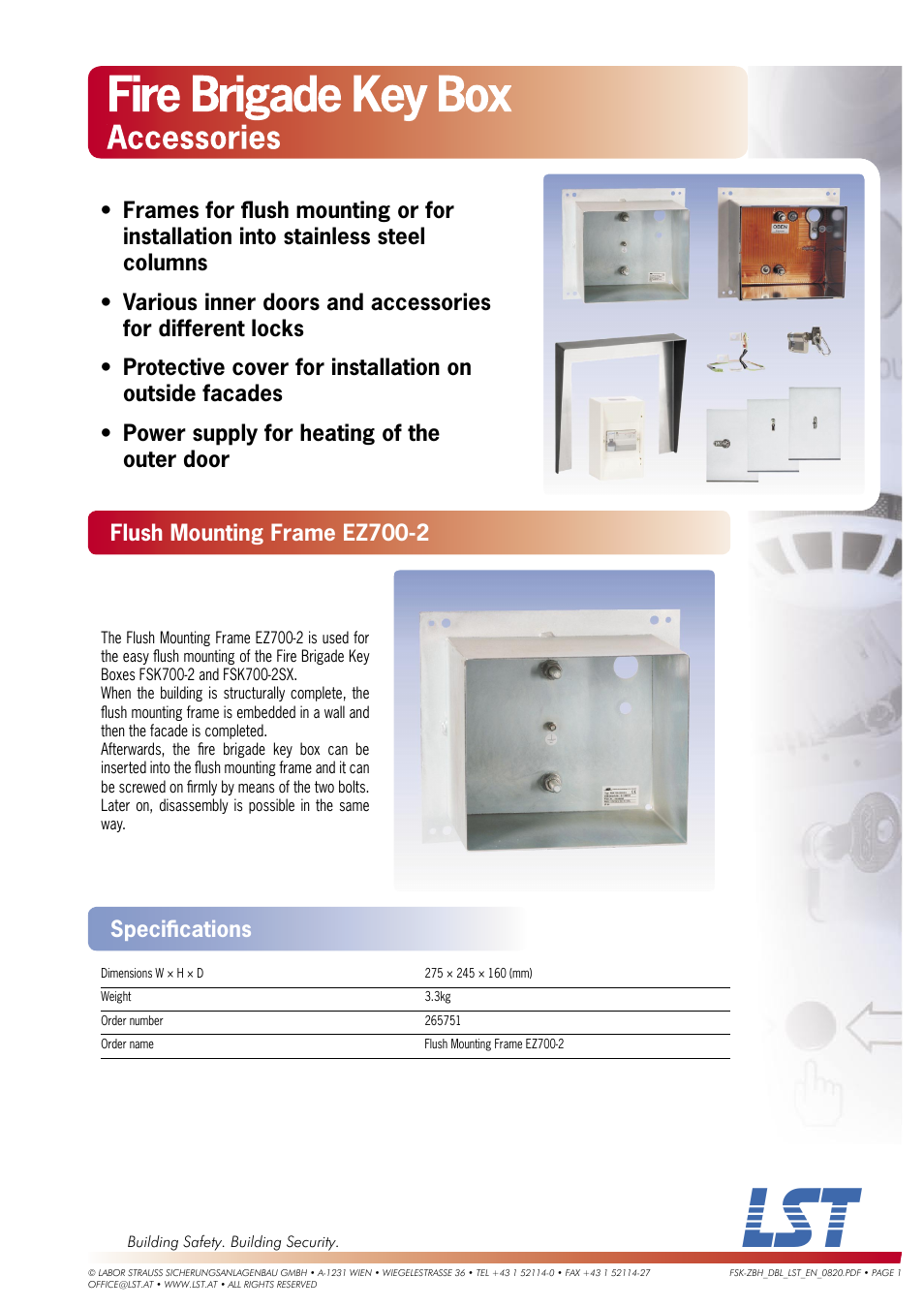 LST FSK700-2SX User Manual | 4 pages