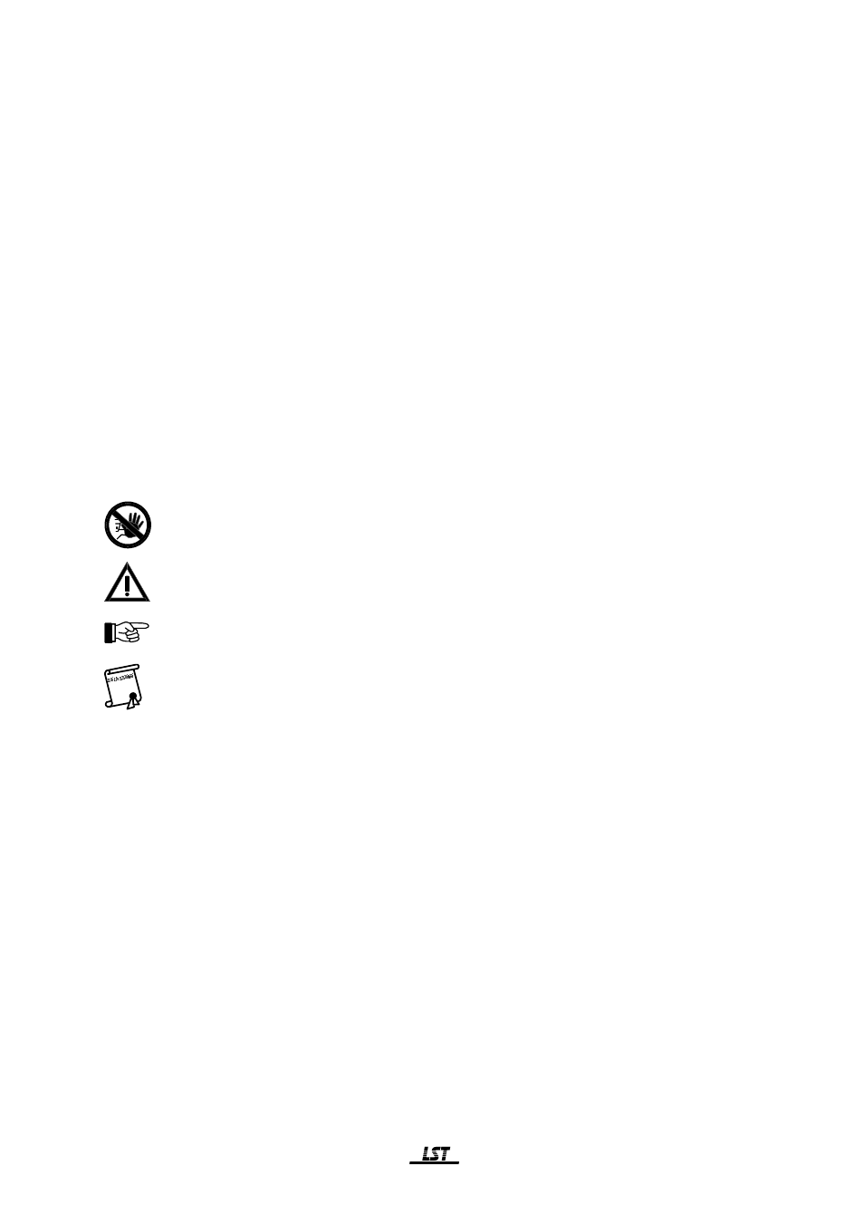 1 symbols and type fonts, 2 important hints for the user and the installer | LST 0130 User Manual | Page 8 / 73