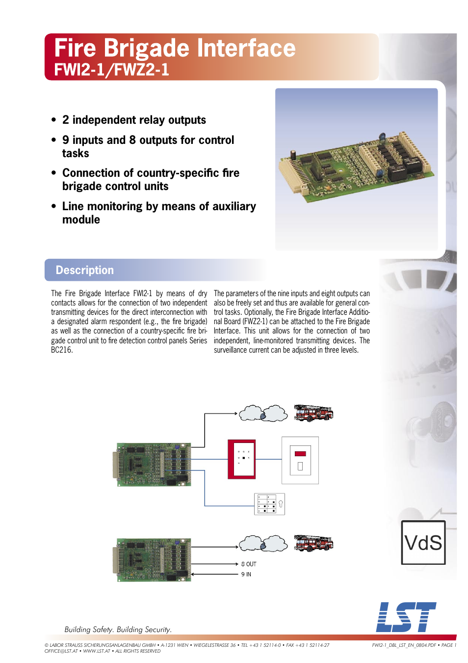 LST FWZ2-1 User Manual | 2 pages