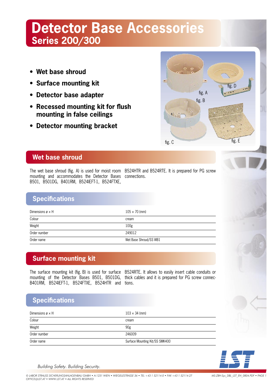 LST Series 200 User Manual | 2 pages