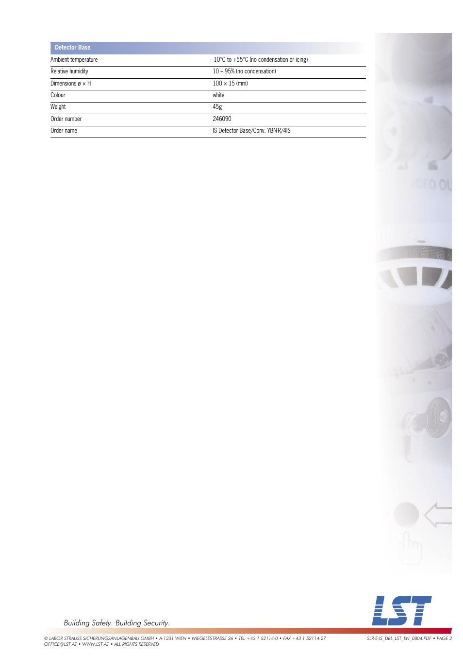 LST SLR-E-IS User Manual | Page 2 / 2