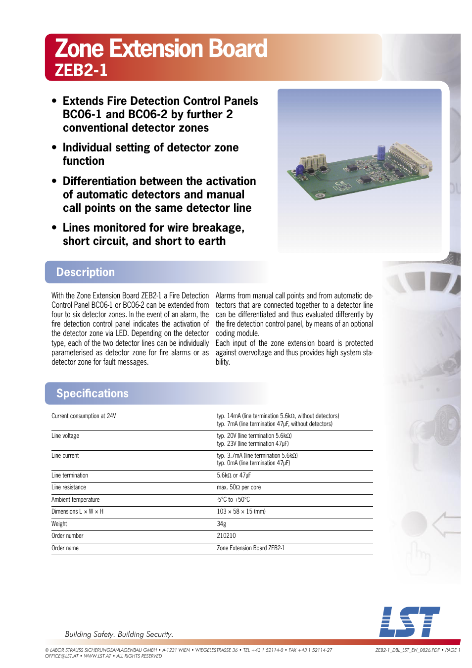 LST BC06-1 User Manual | 1 page
