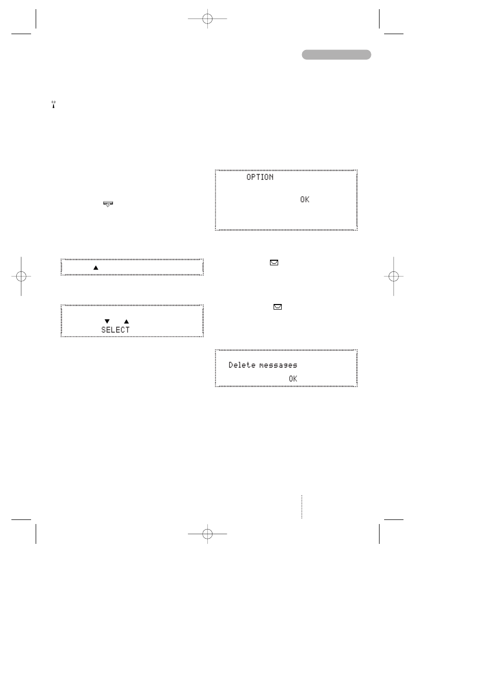 Messages | Bosch 718 User Manual | Page 21 / 44