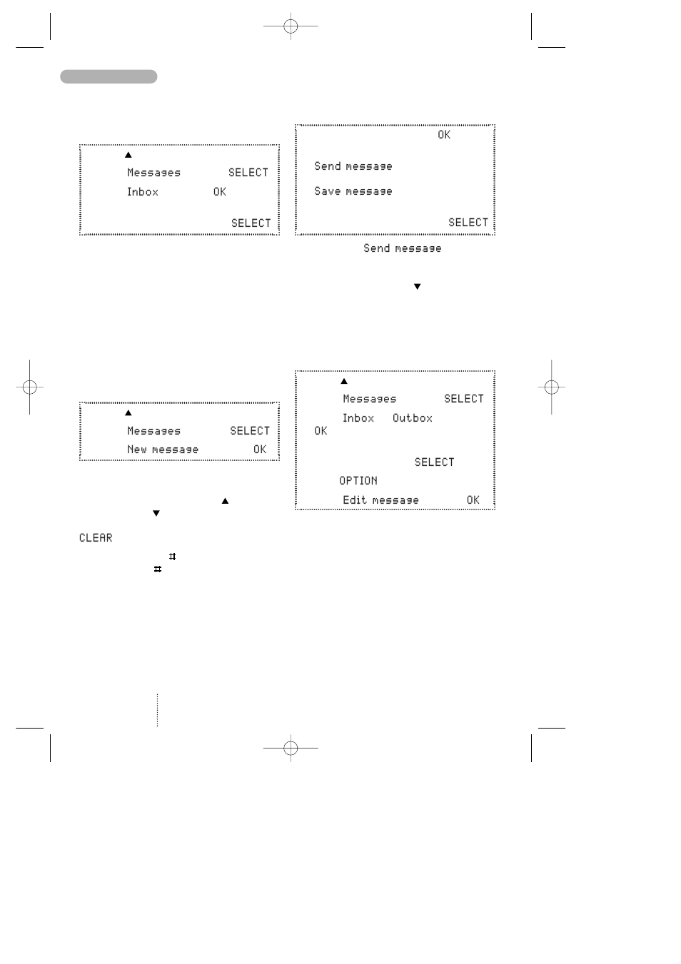 Messages | Bosch 718 User Manual | Page 22 / 44