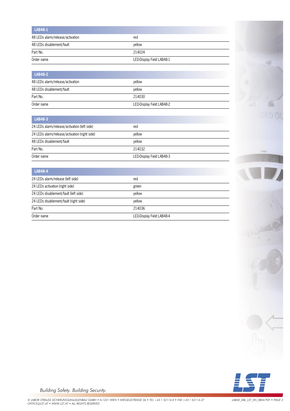 LST LAB48 User Manual | Page 2 / 2