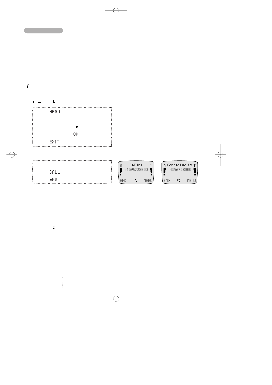 Making your first call | Bosch 738 User Manual | Page 10 / 44