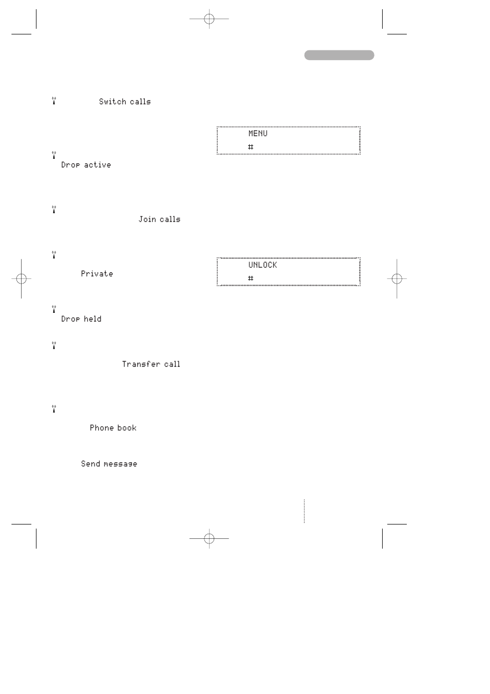 Keypad lock | Bosch 738 User Manual | Page 13 / 44