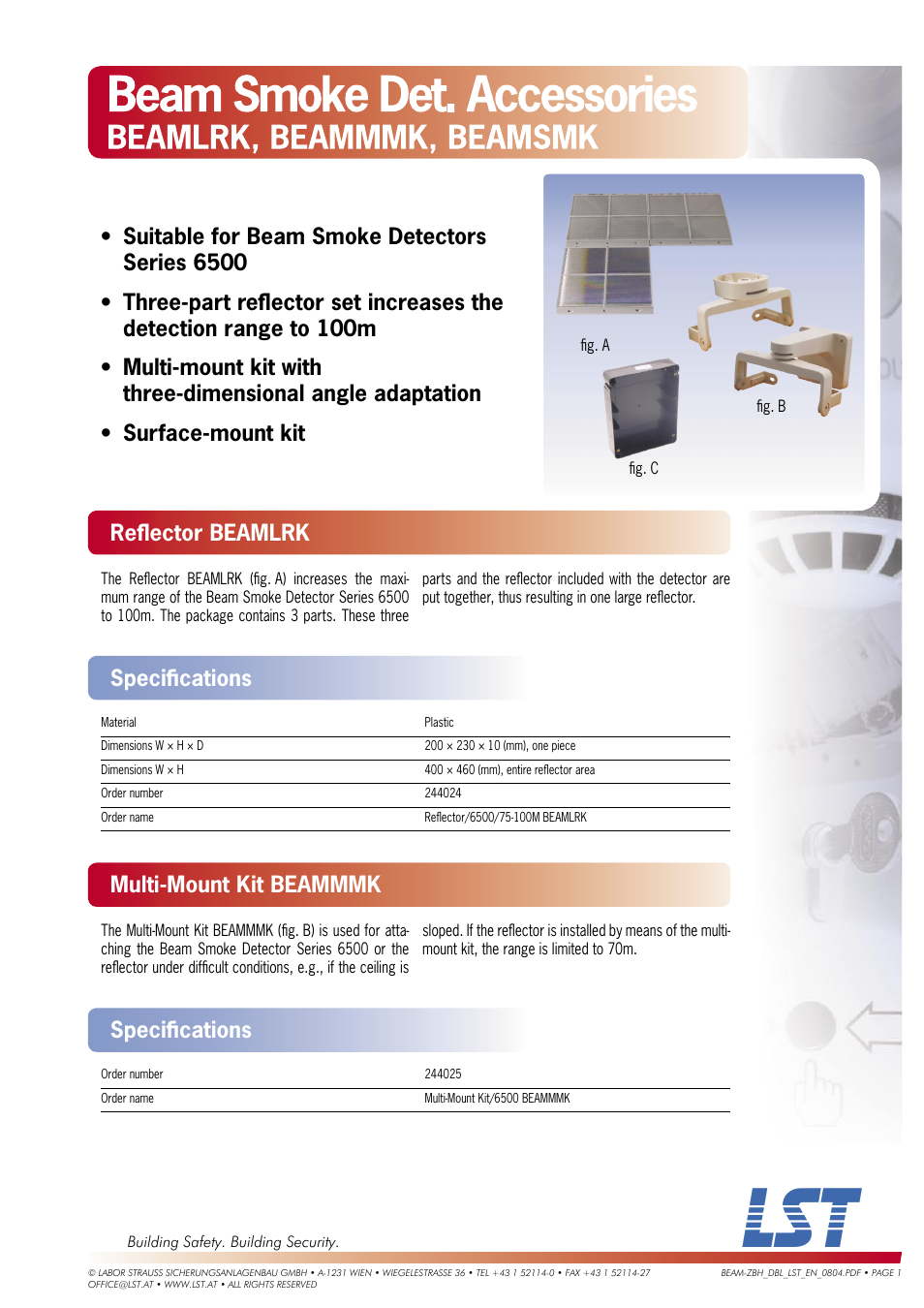 LST BEAMMMK User Manual | 2 pages