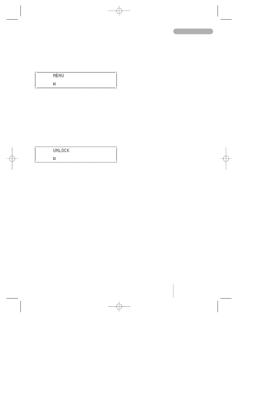 Keypad lock | Bosch 608 User Manual | Page 11 / 41