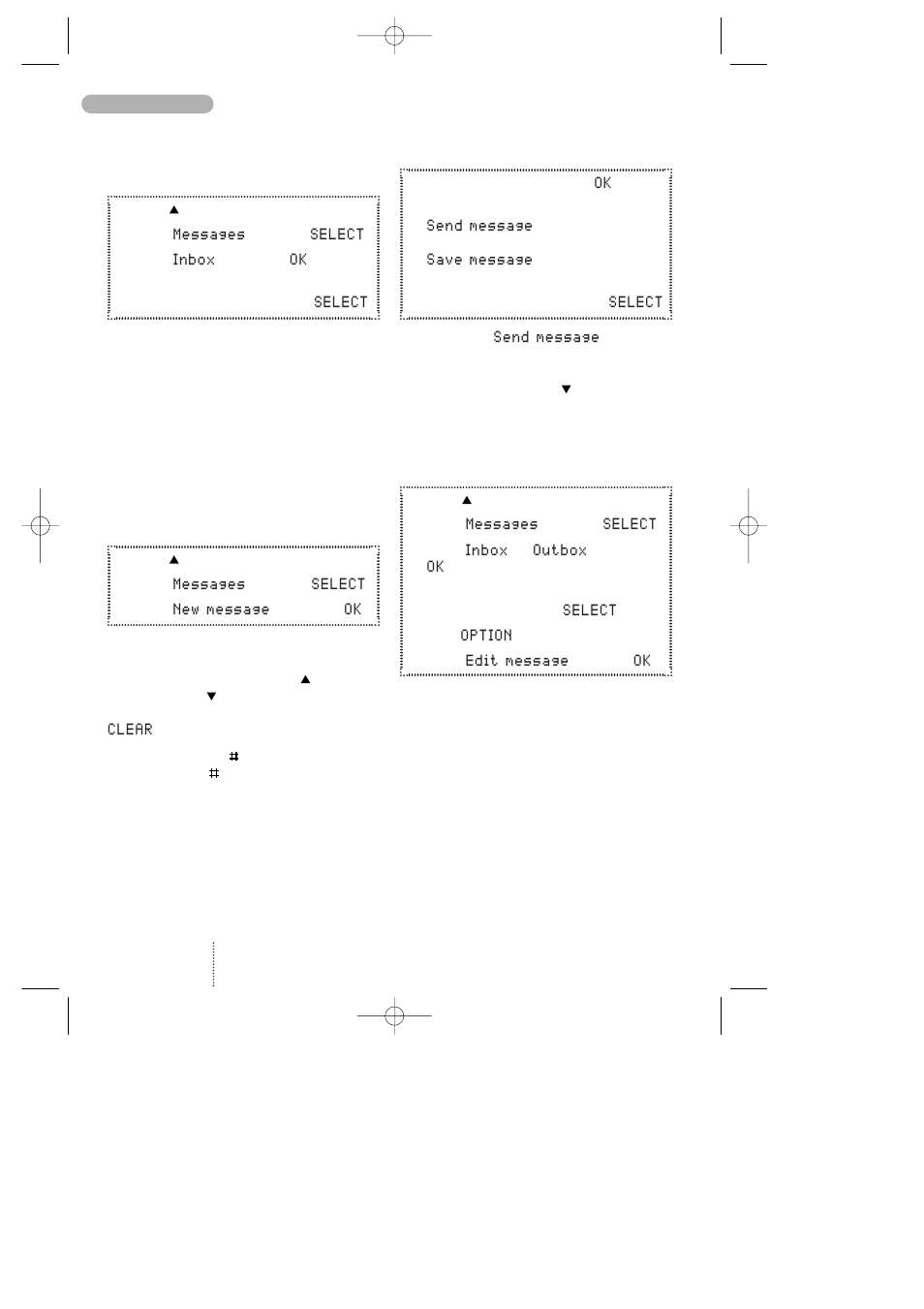 Messages | Bosch 608 User Manual | Page 20 / 41