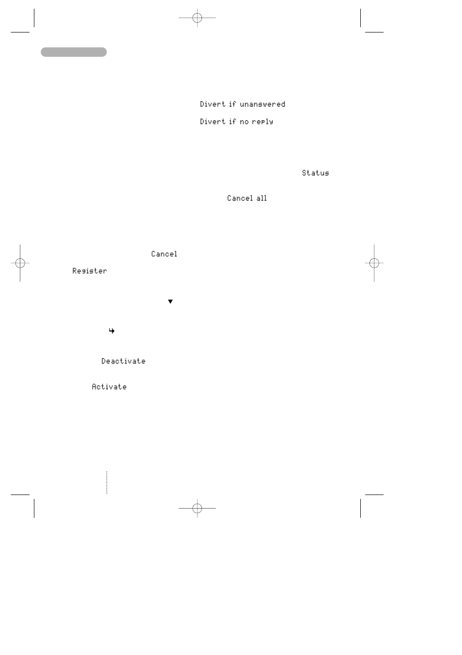 Call divert | Bosch 608 User Manual | Page 24 / 41