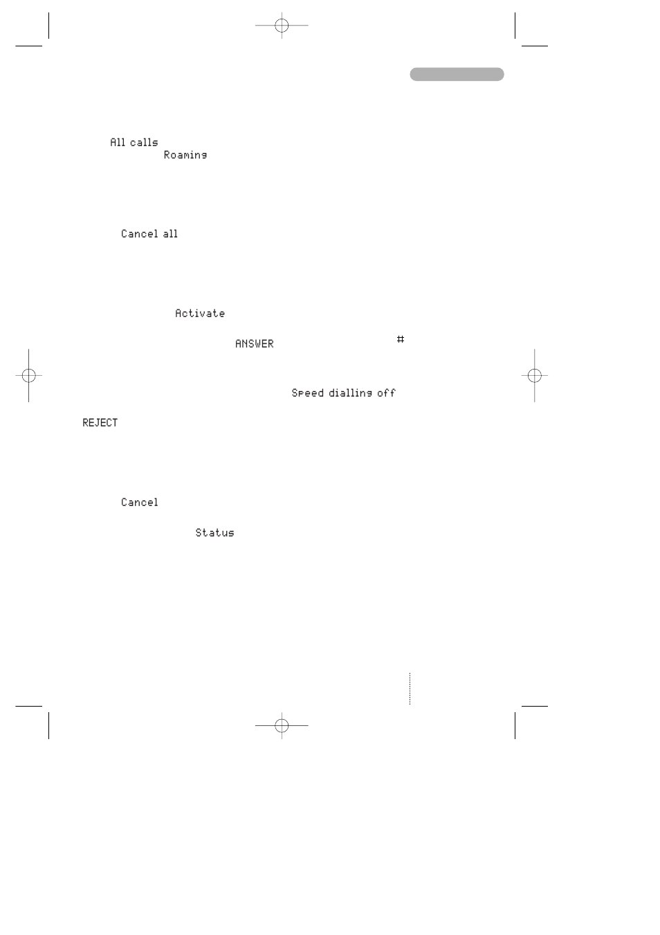 Call barring/call waiting, Call barring / call waiting | Bosch 608 User Manual | Page 27 / 41