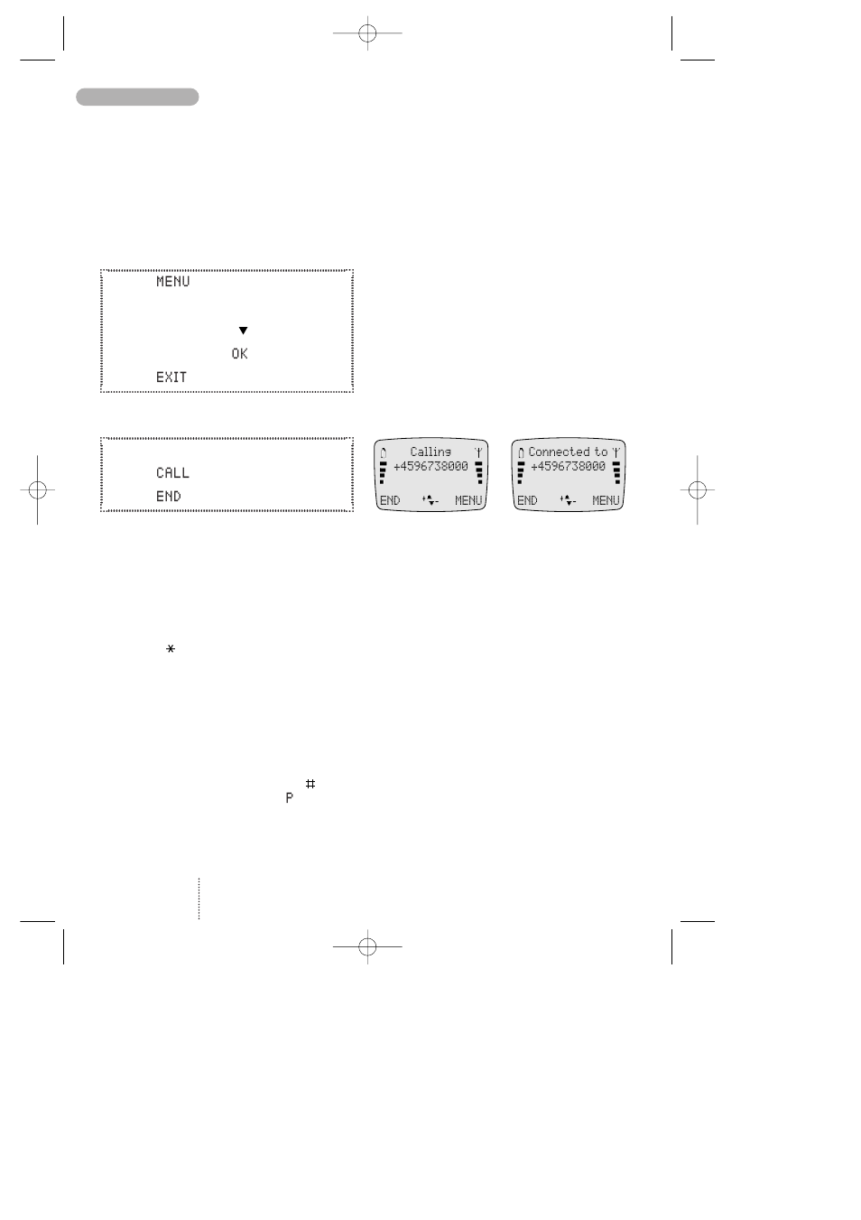 Making your first call | Bosch 608 User Manual | Page 8 / 41