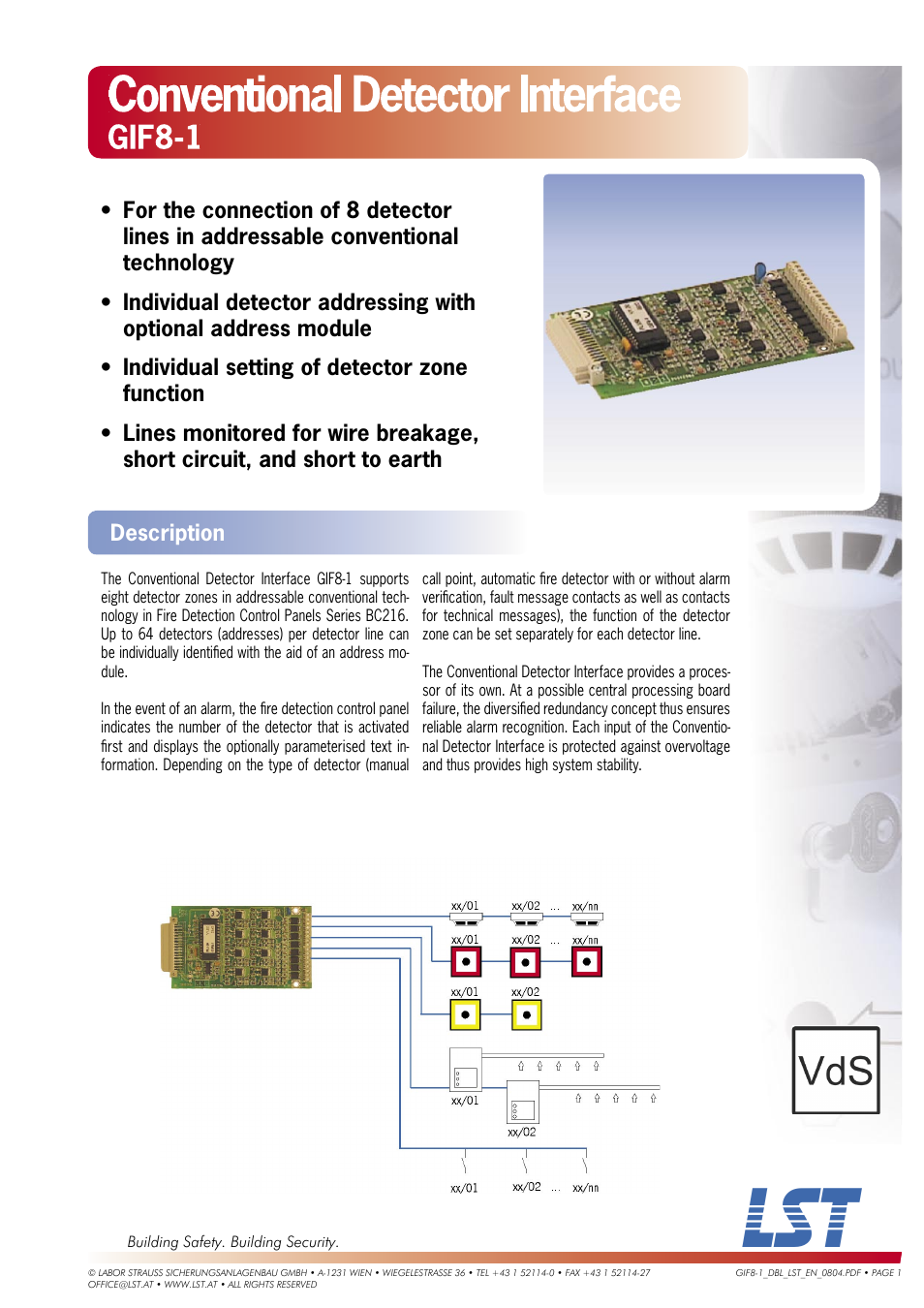 LST GIF8-1 User Manual | 2 pages