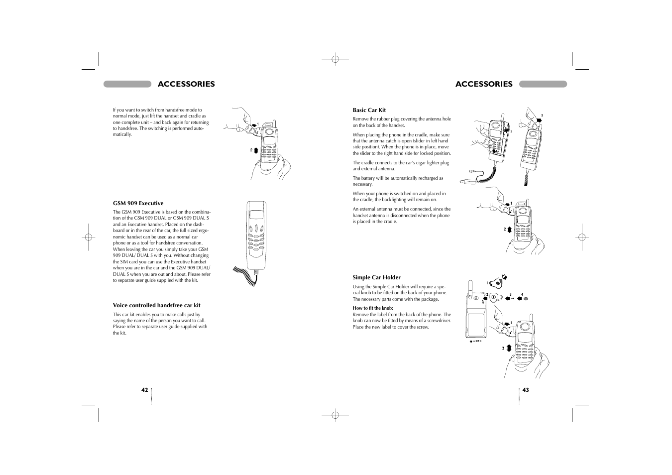 Accessories | Bosch 909 Dual S User Manual | Page 22 / 25