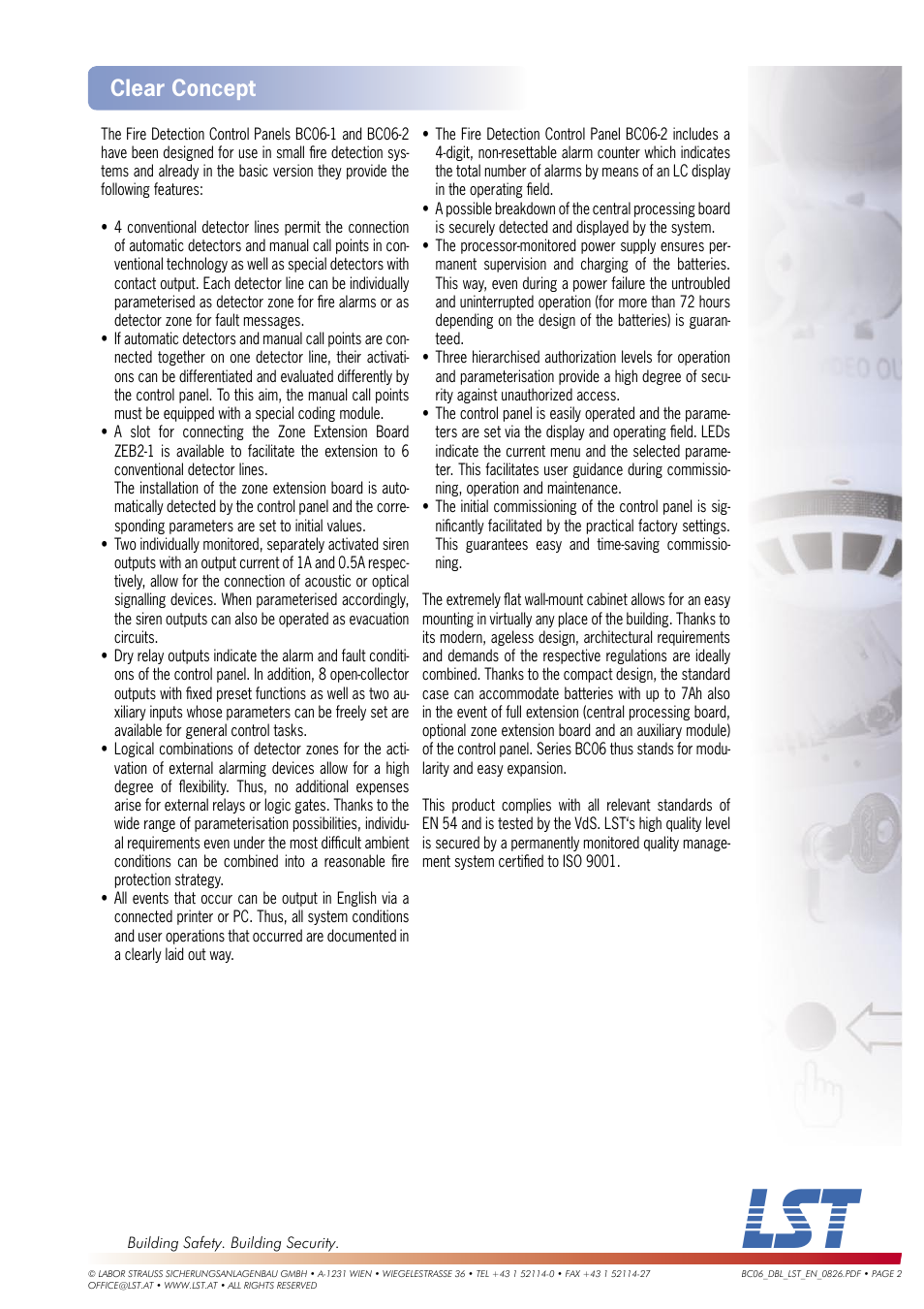 Clear concept | LST BC06-2 User Manual | Page 2 / 4