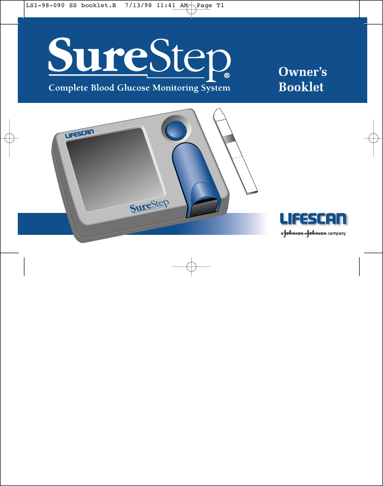 Lifescan SureStep blood glucose monitoring system User Manual | 77 pages