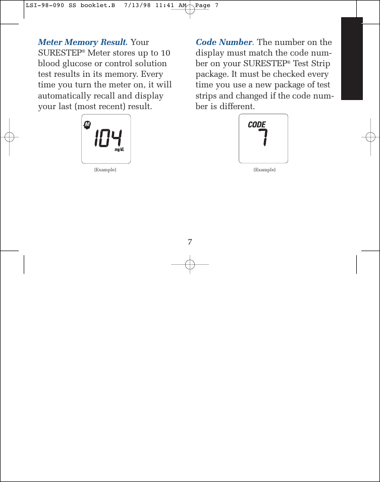 Lifescan SureStep blood glucose monitoring system User Manual | Page 15 / 77