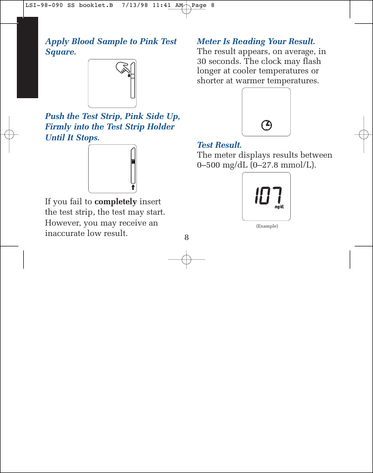 Lifescan SureStep blood glucose monitoring system User Manual | Page 16 / 77