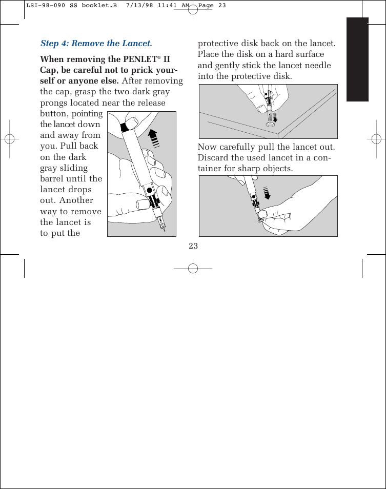 Lifescan SureStep blood glucose monitoring system User Manual | Page 31 / 77