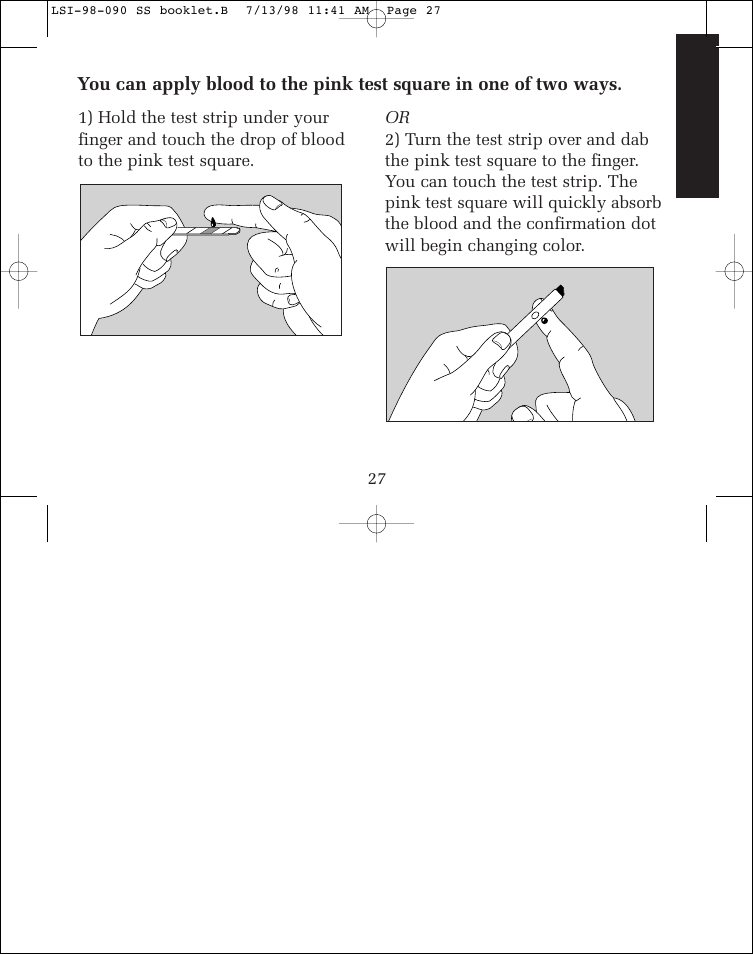 Lifescan SureStep blood glucose monitoring system User Manual | Page 35 / 77