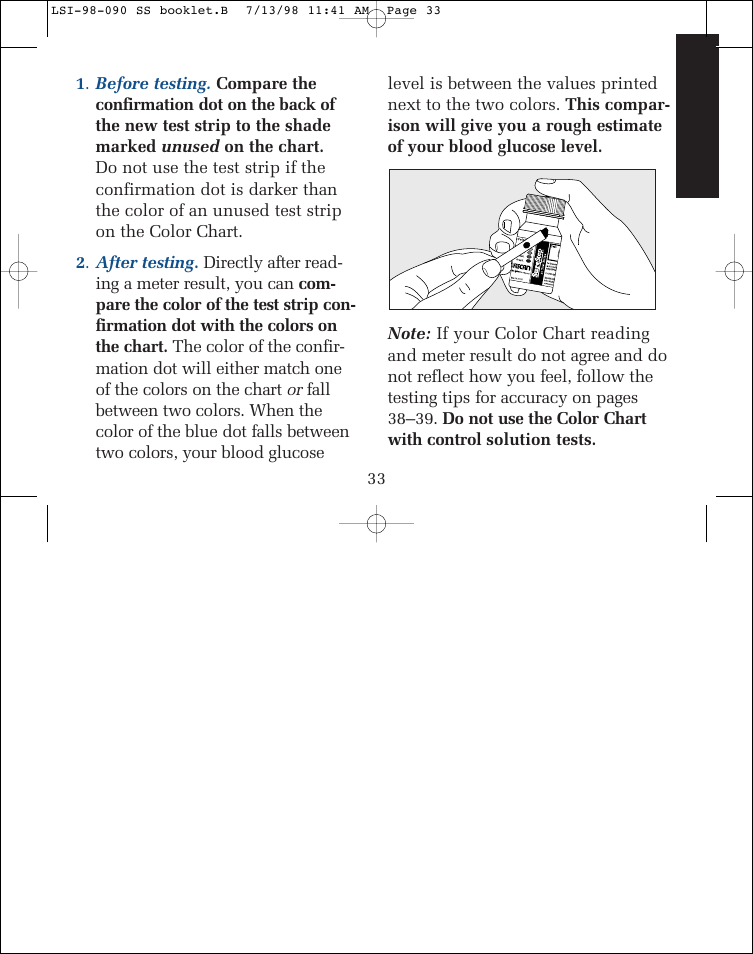 Lifescan SureStep blood glucose monitoring system User Manual | Page 41 / 77