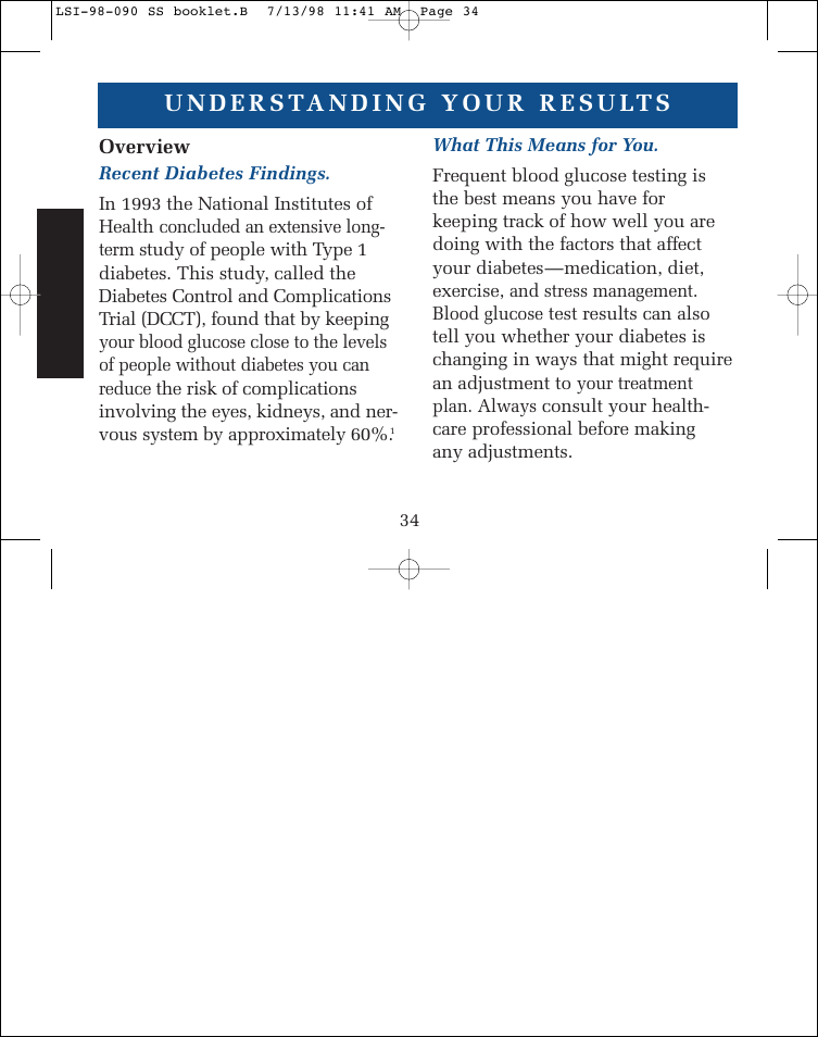 Lifescan SureStep blood glucose monitoring system User Manual | Page 42 / 77
