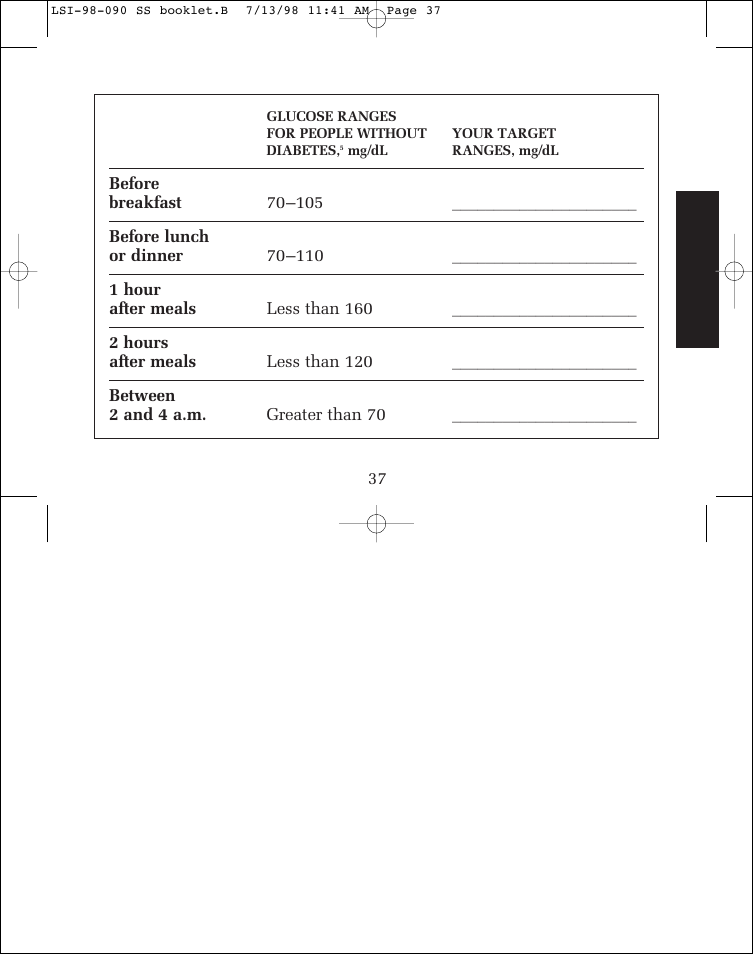 Lifescan SureStep blood glucose monitoring system User Manual | Page 45 / 77