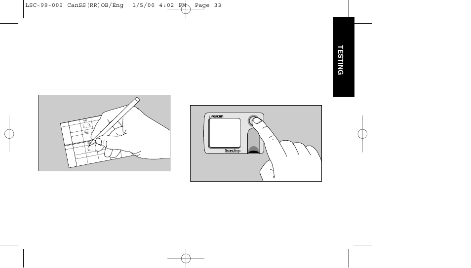 Testing | Lifescan SureStep User Manual | Page 44 / 90