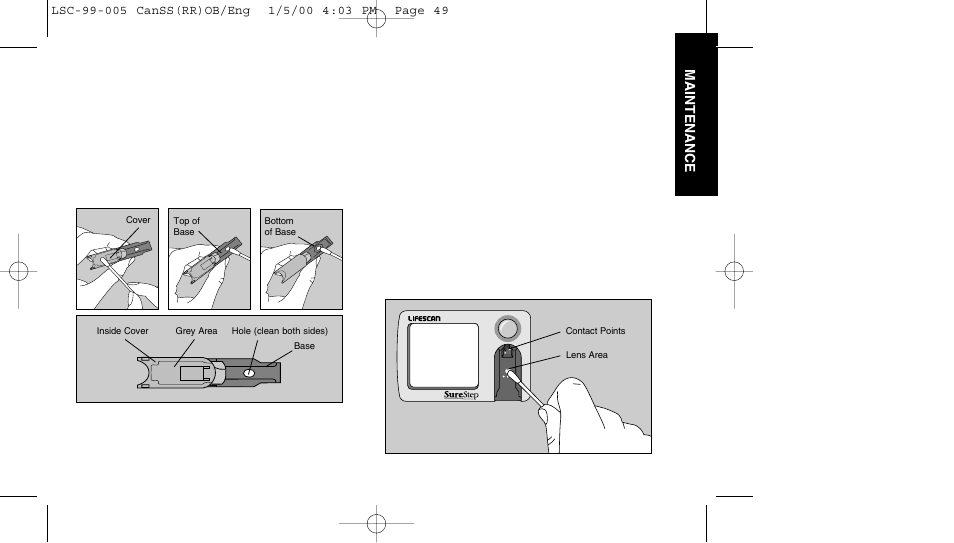 Lifescan SureStep User Manual | Page 60 / 90