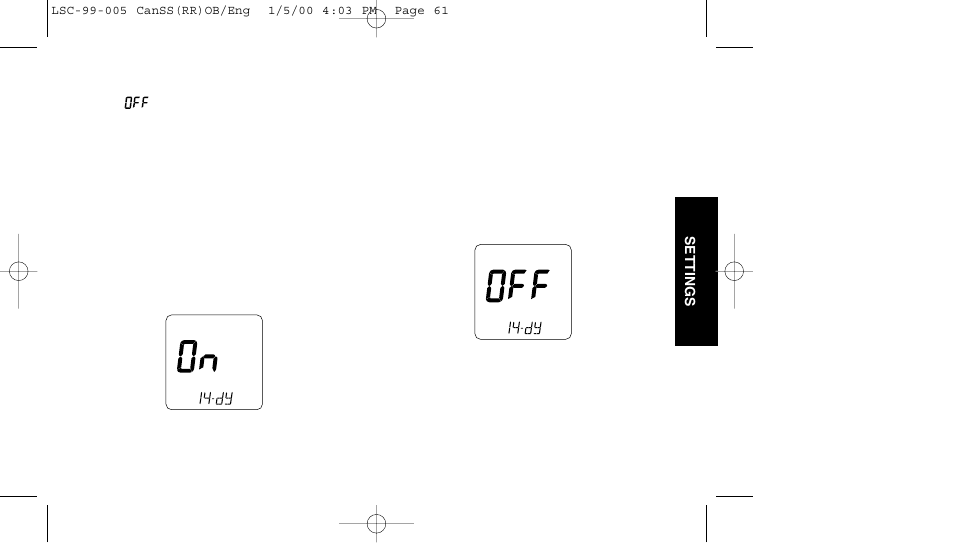 Lifescan SureStep User Manual | Page 72 / 90