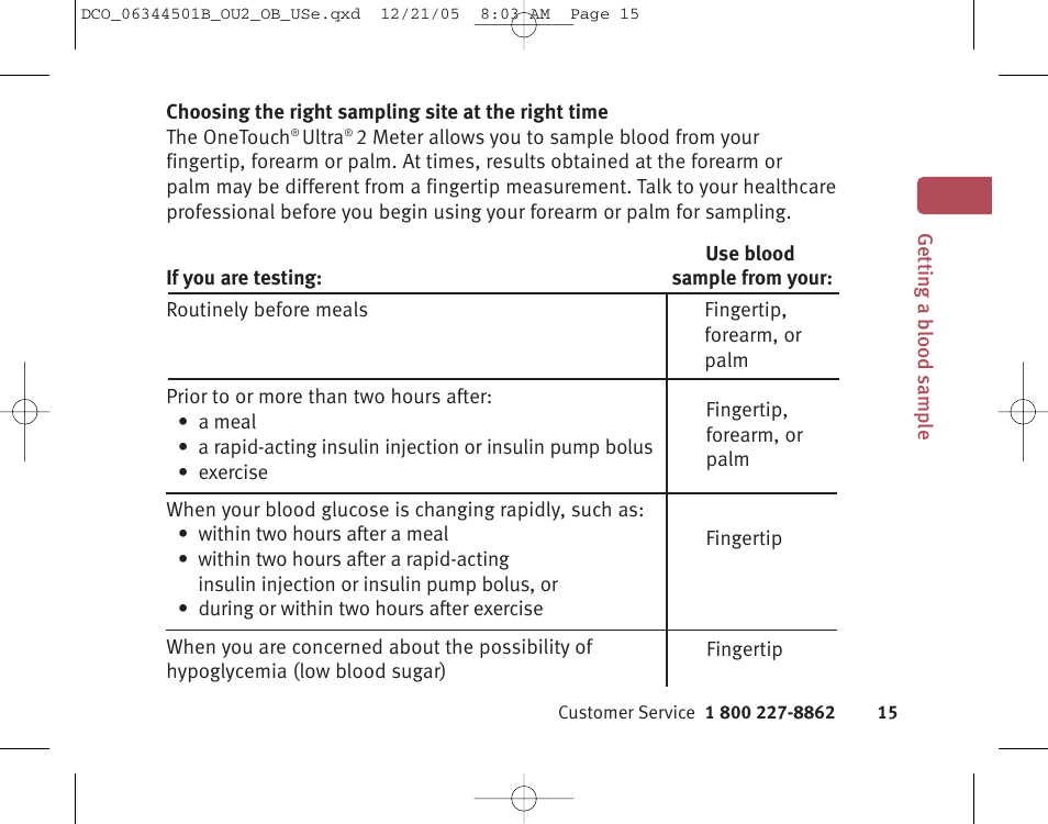 Lifescan Ultra 2 User Manual | Page 21 / 74