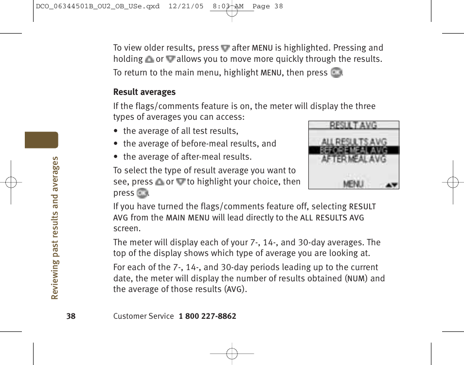 Lifescan Ultra 2 User Manual | Page 44 / 74