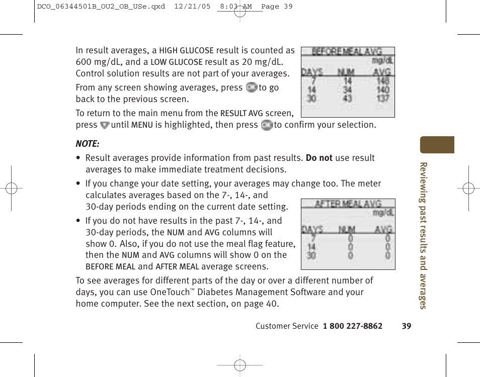 Lifescan Ultra 2 User Manual | Page 45 / 74