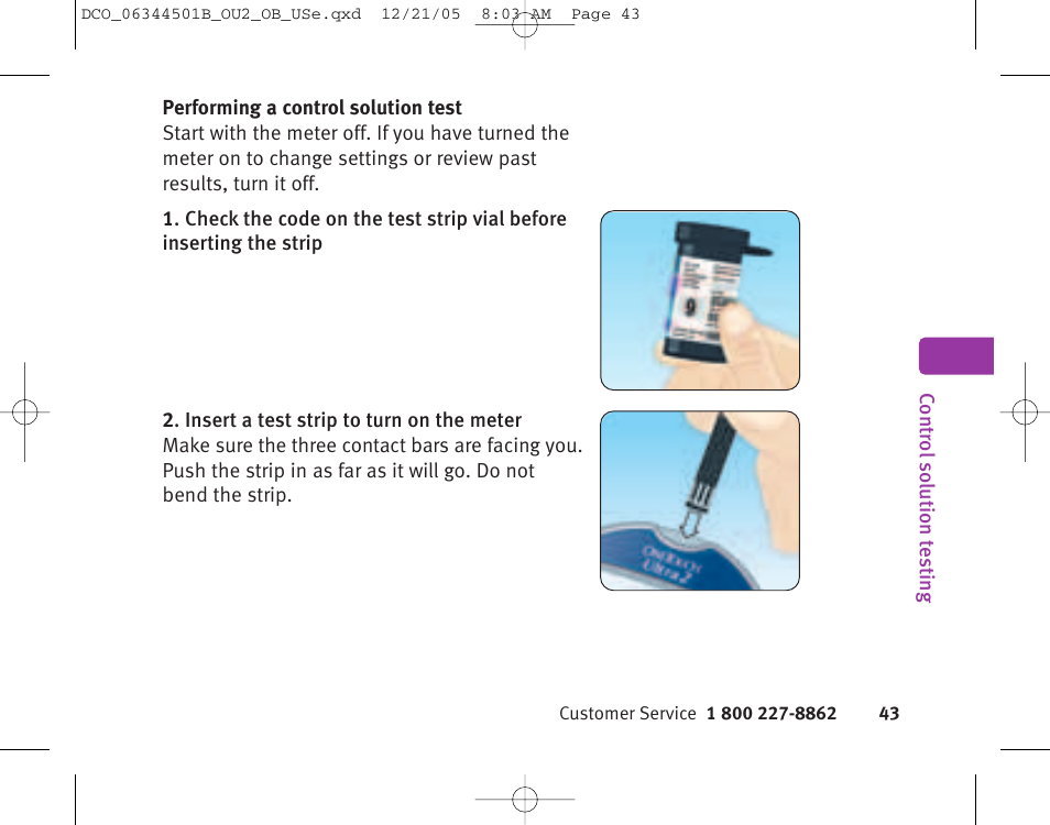Lifescan Ultra 2 User Manual | Page 49 / 74