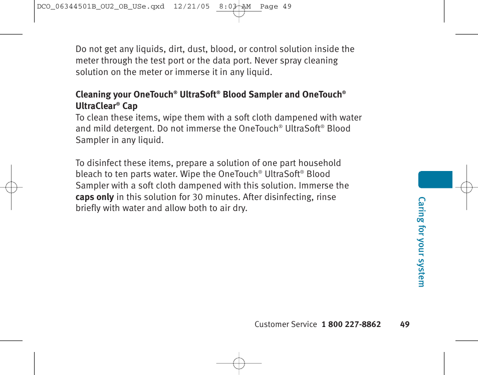 Lifescan Ultra 2 User Manual | Page 55 / 74